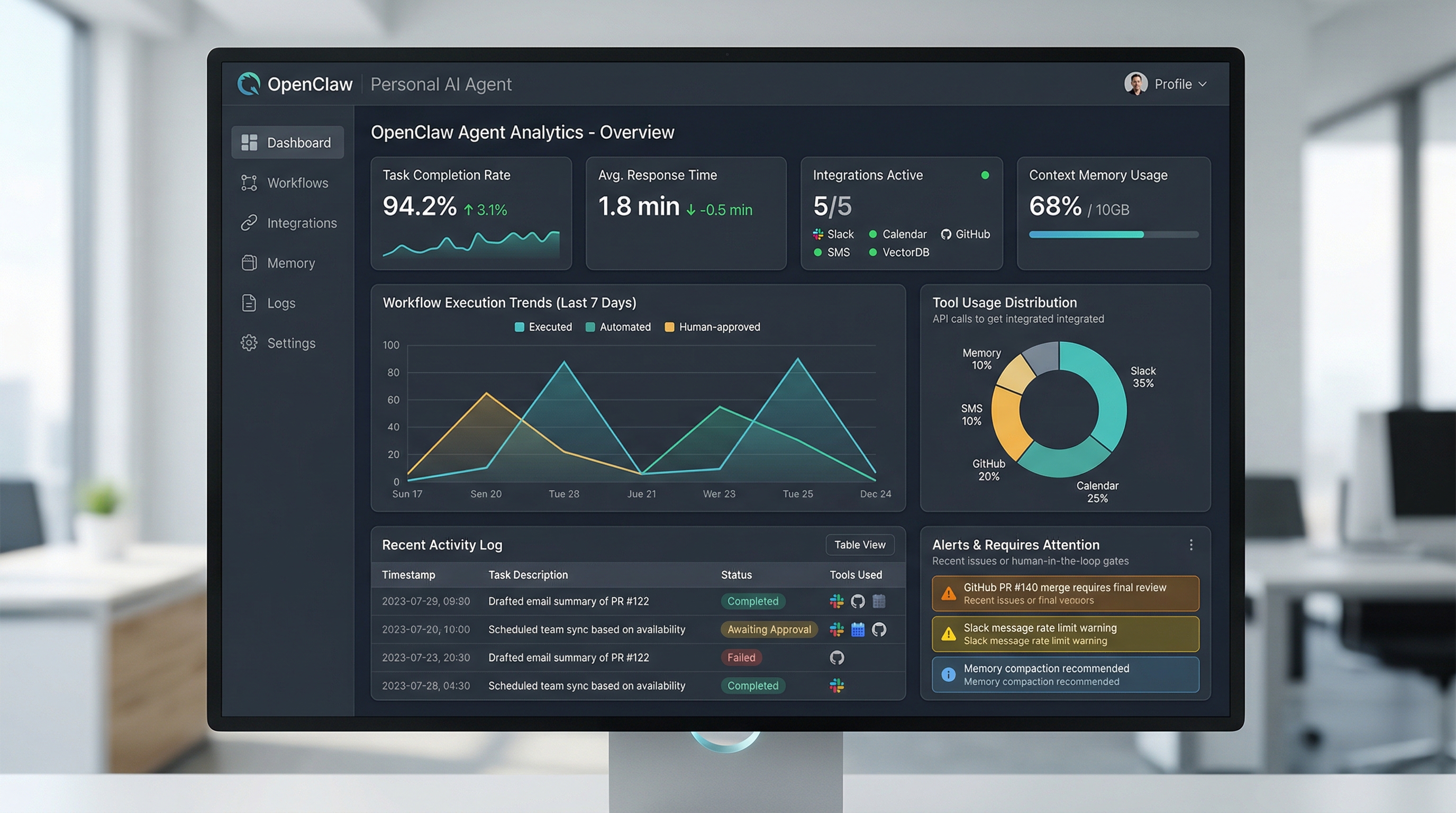 OpenClaw-style Personal AI Agent — screenshot 2