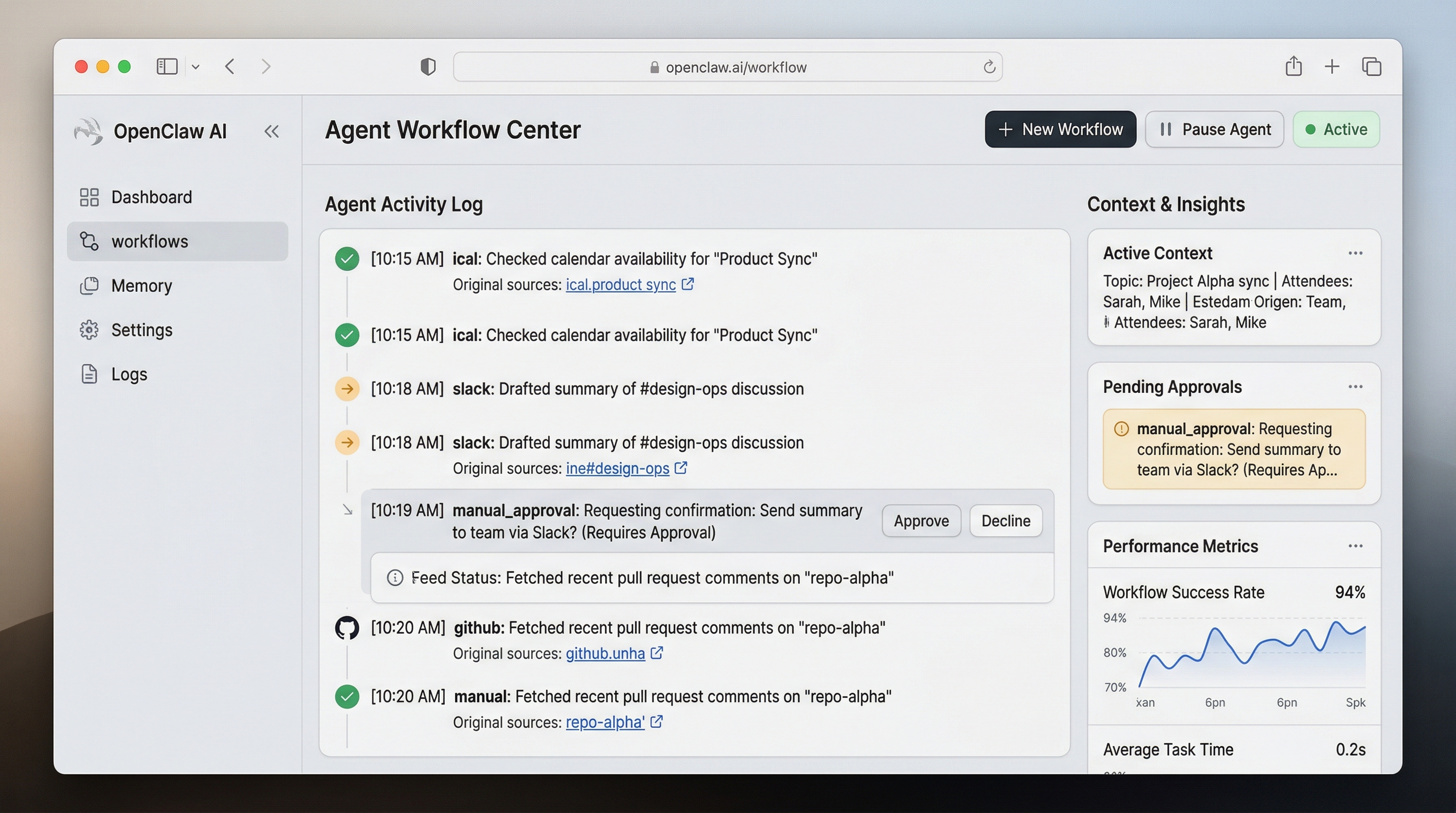 OpenClaw-style Personal AI Agent — screenshot 3