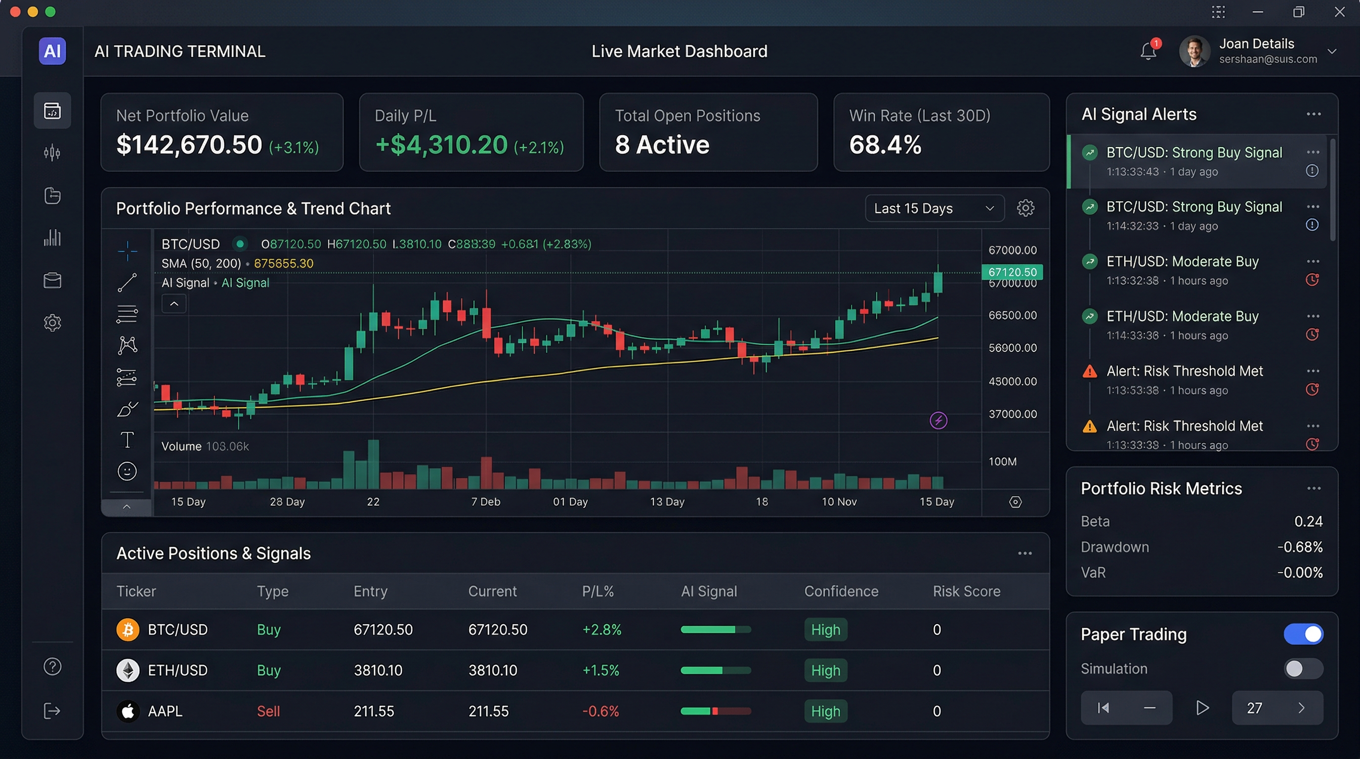 AI Trading Terminal — screenshot 3
