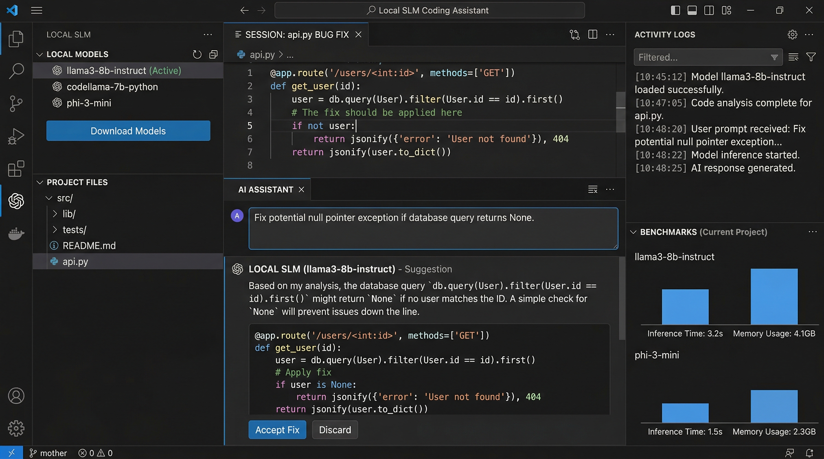 Local SLM Coding Assistant