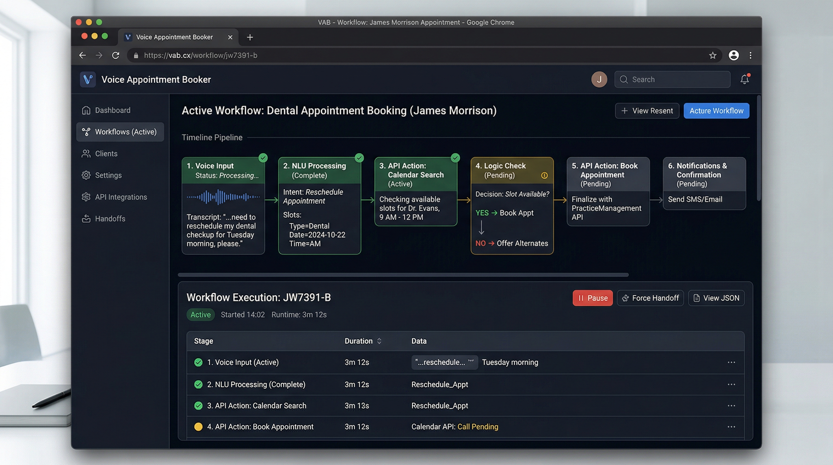 Voice Appointment Booker — screenshot 3
