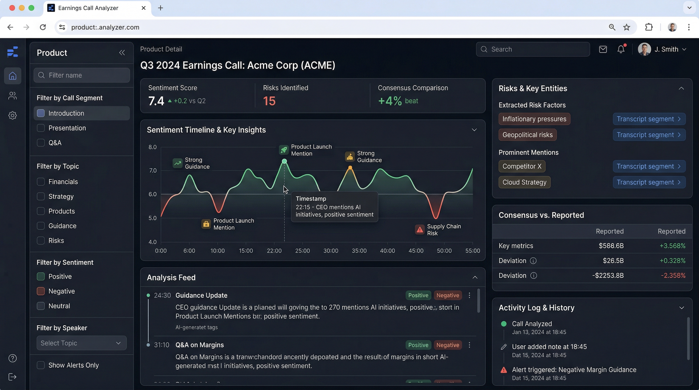 Earnings Call Analyzer